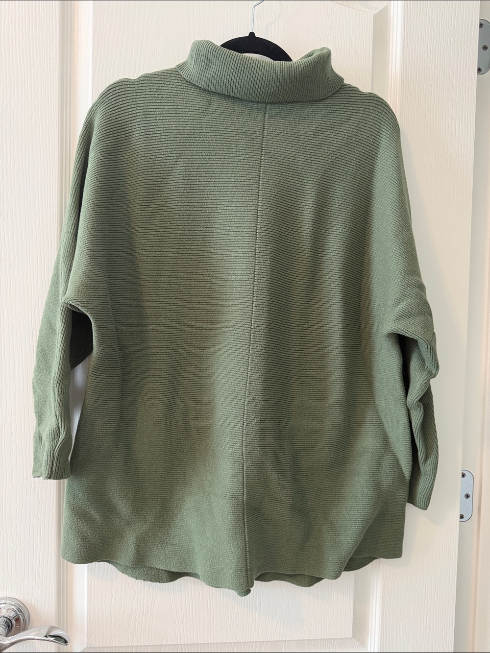DAVI & DANI Sage Green Funnel Neck Sweater